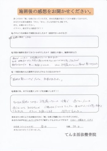 肩・腕の痛み、しびれ